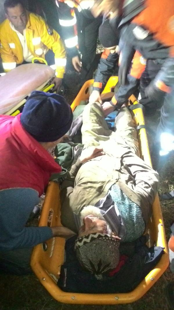 Kaybolan 83 yaşındaki çiftçi sağ olarak bulundu