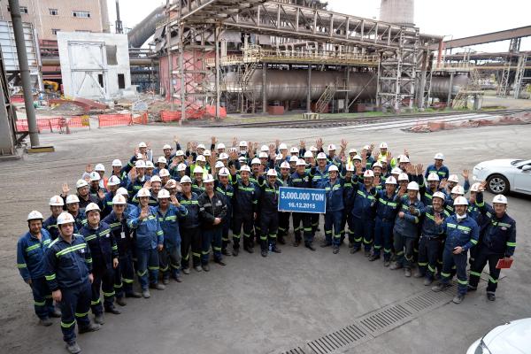 İsdemir, 5 milyon ton çelik üreterek rekor kırdı