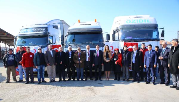 Gölbaşı'ndan Bayırbucak Türkmenlerine 3 TIR insani yardım