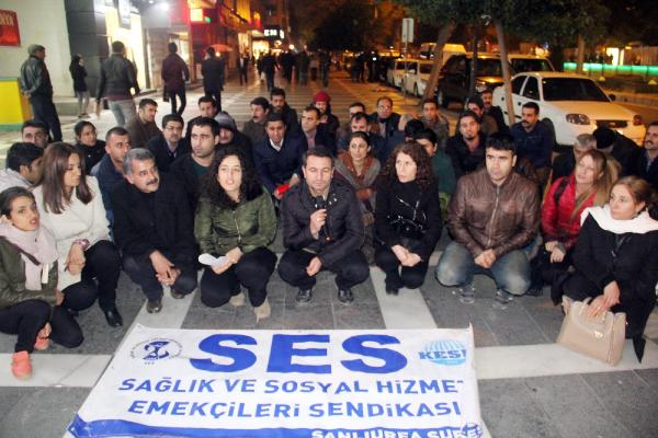 Şanlıurfa’da, sokağa çıkma yasağı protestosu