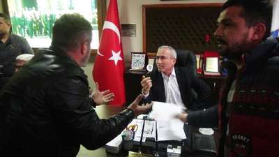 Taksicilerden şoförler odasına 'durak' baskını