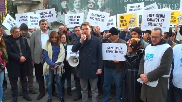 TGS'den 'gazeteciler serbest bırakılsın' eylemi (2)