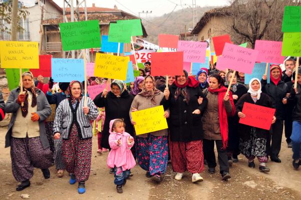 Tokat'ta köylülerin HES eylemi
