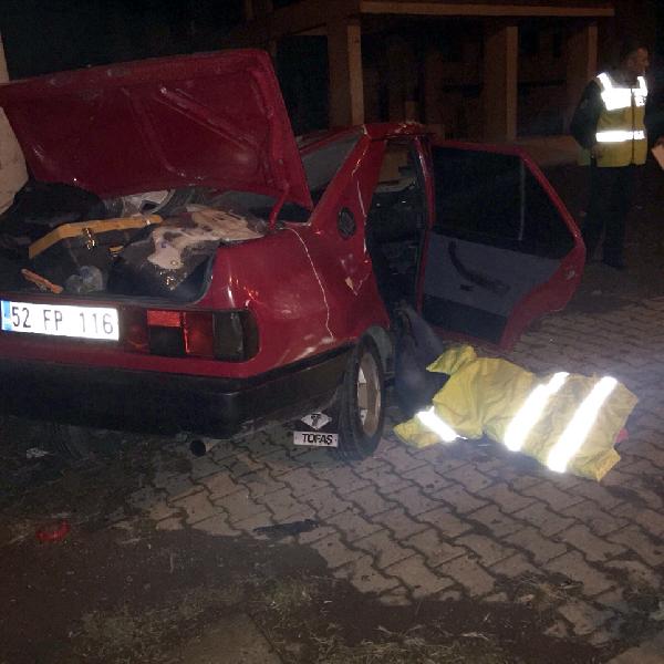Samsun'da trafik kazası : 1 ölü, 4 yaralı