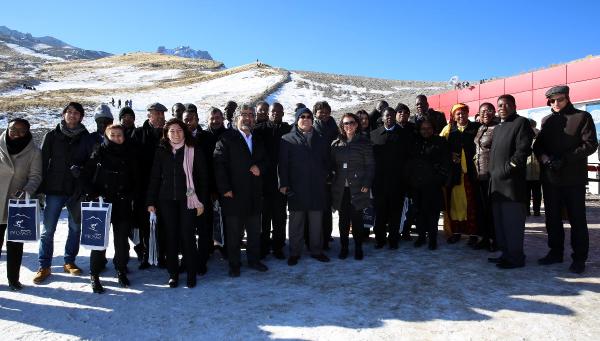 Afrikalı büyükelçiler, Erciyes'i gezdi