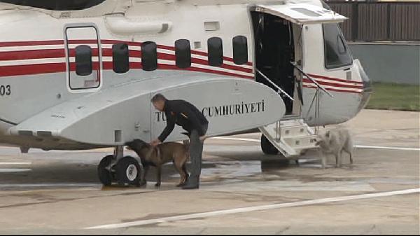 Cumhurbaşkanı Erdoğan helikopterle Bursa'ya gitti