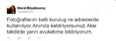 Maral Büyüksaraç, fotoğrafının sosyal medyada sahte hesaplarda kullanılmasına tepki gösterdi