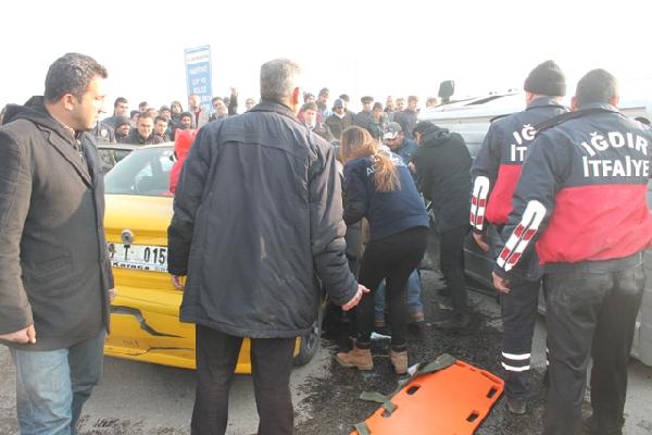 Iğdır’da zincirleme kaza: 8 yaralı
