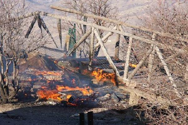 Zülküf Peygamber Türbesi'ne giden yoldaki köprü yakıldı