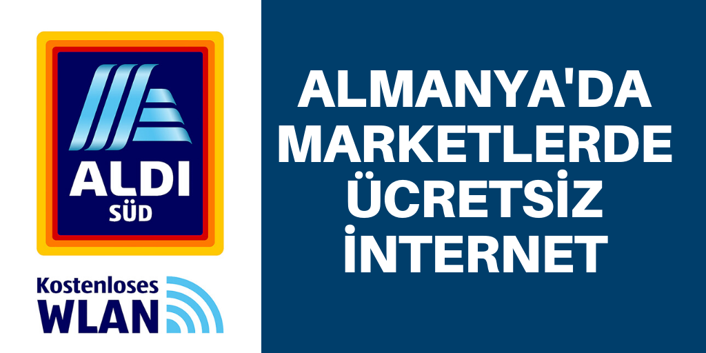 Aldi mağazalarında bedava internet