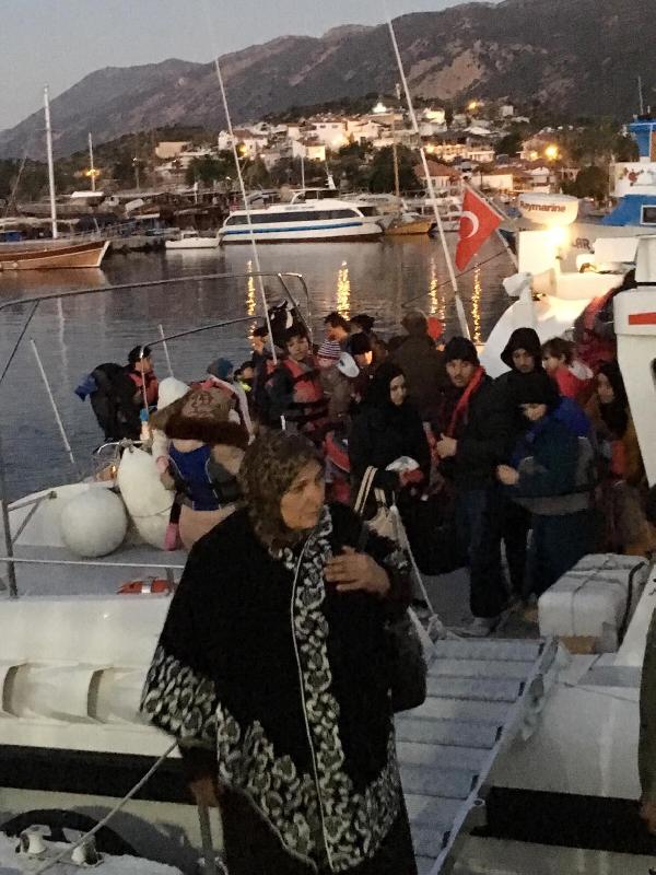 Kaş'ta 58 kaçak yakalandı