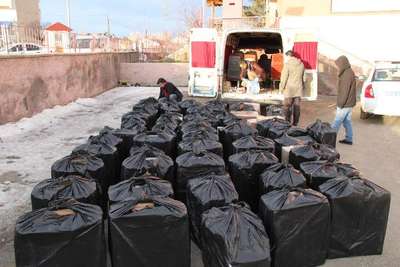 Yıldızeli'nde 36 bin kaçak sigara ele geçirildi