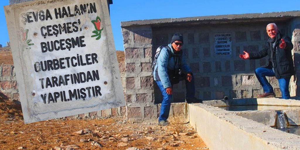 Gurbetçiler memleketlerine çeşme yaptırdı