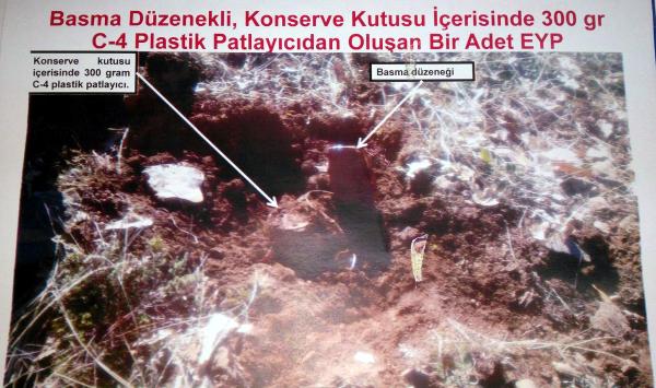 Tunceli'de PKK'nın patlayıcıları ele geçirildi