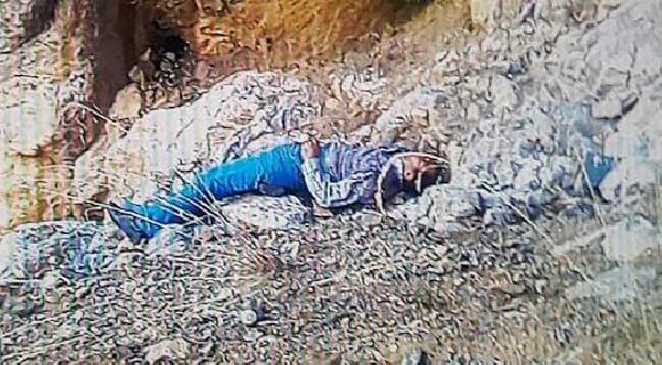 Kaza yapan kamyonetinden inip, uçurumdan atladı