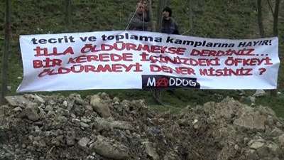 Hayvanseverlerin Kısırkaya eyleminde gerginlik