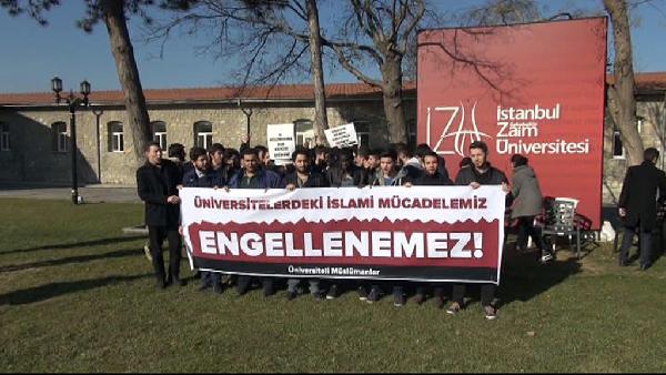 İZÜ'lü öğrencilerden ODTÜ protestosu