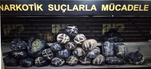Üsküdar'da 82 kilogram hintkeneviri yakalandı