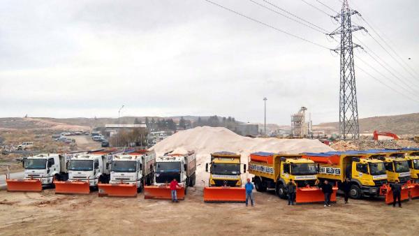 Gaziantep'te 355 kişilik karla mücadele ekibi kuruldu