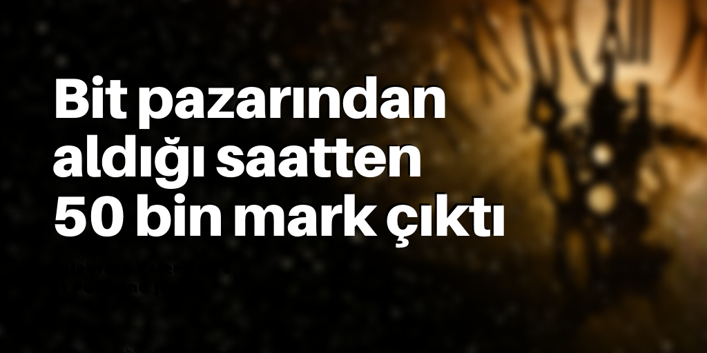 Eski saatte 50 bin mark buldu