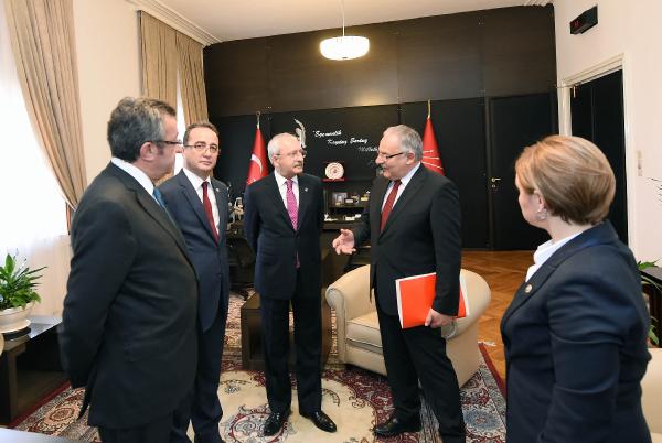 TBMM'deki Davutoğlu-Kılıçdaroğlu görüşmesi başladı (1)