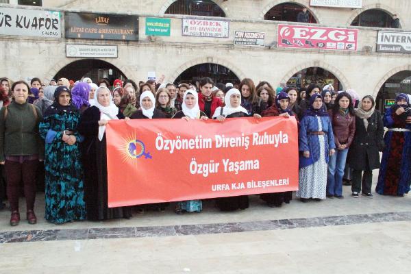 Şanlıurfa’da kadınlardan eylem