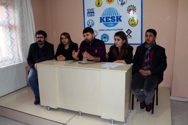 Cizre'de, yaralanan amcasına yardım eden anestezi teknikerinin tutuklanmasına tepki