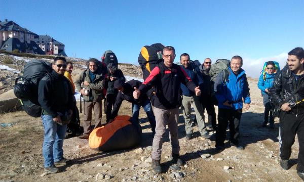 Uludağ’ın zirvesine 4 saatte çıkıp, 20 dakikada indiler