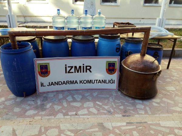 Torbalı'da kaçak içki imal eden 2 kişi yakalandı