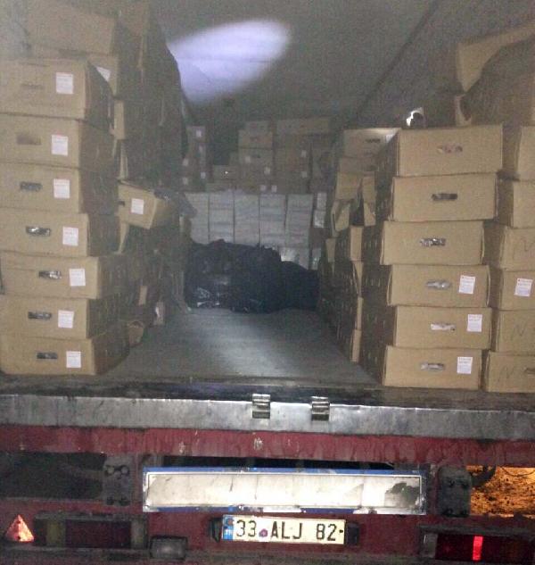 Şanlıurfa’da 183 bin paket kaçak sigara ele geçirildi