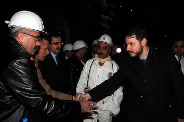 Bakanlar Albayrak ve Soylu, yeni yıla maden ocağında girdi