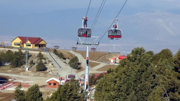 Telesiyejde mahsur kalanları kurtarma tatbikatı