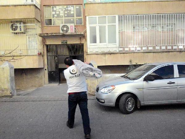Terör nedeniyle Şanlıurfa'ya göç eden 50 aileye yardım