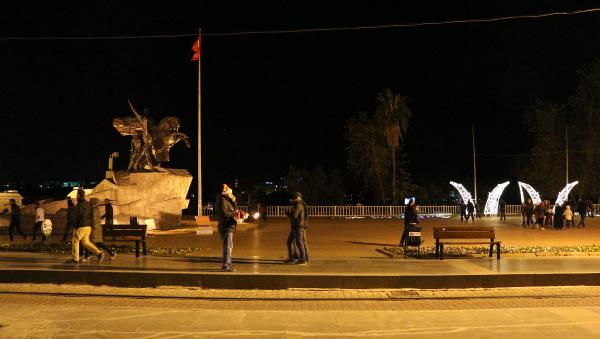 Antalya yeni yılı böyle karşıladı