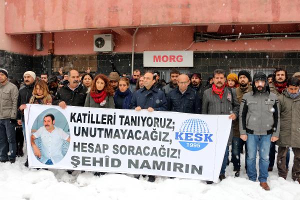 Cizre'de sağlık çalışanının öldürülmesine tepki