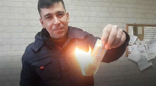 İkramiye çıkan biletini 'haram' diye yaktı