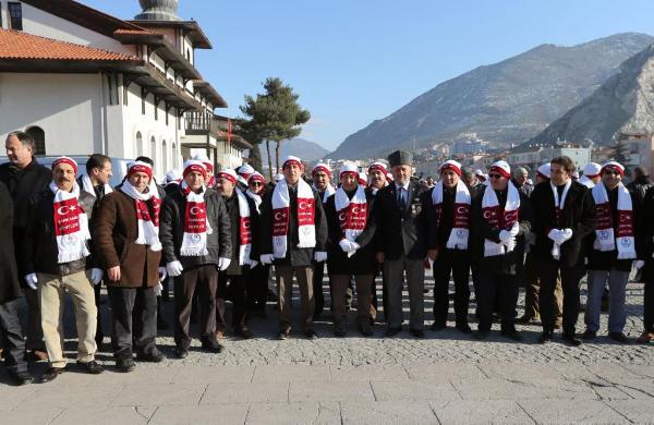 Amasya’da Sarıkamış Şehitleri için yürüdüler