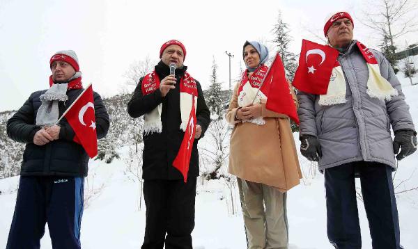 Kocaeli'de Sarıkamış şehitleri için yürüdüler