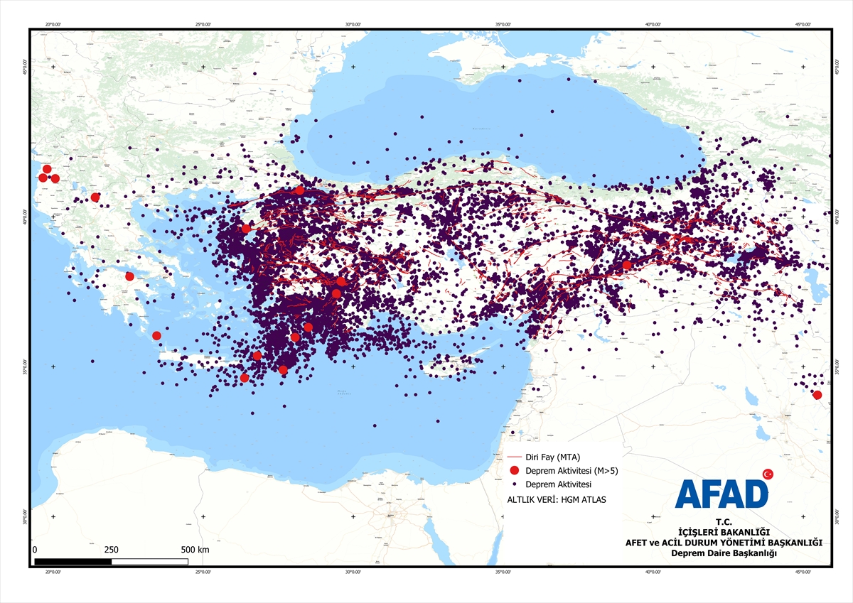 Türkiye, geçen yıl 23 bin kez sallandı