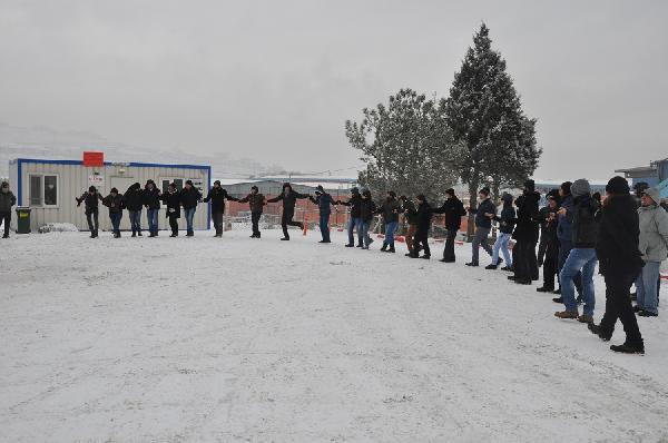 Çorum'da işten atılan 62 taşeron işçi eylemde