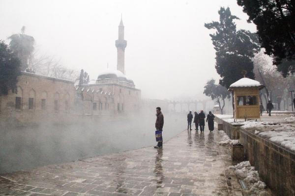 Şanlıurfa'da kar manzaraları