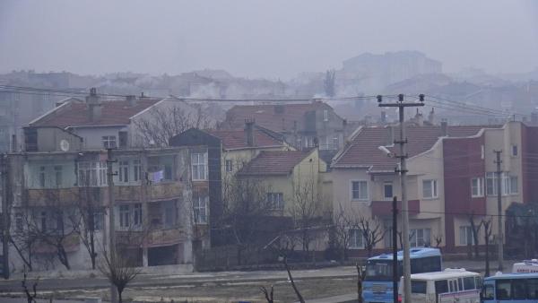 (Ek bilgi ve fotoğraflarla) - Hava kirliliği alarm veriyor: Keşan'da tehlikeli boyutlarda