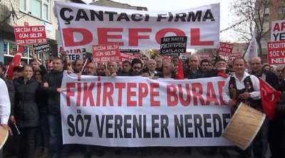 Fikirtepe'de kentsel dönüşüm eylemi
