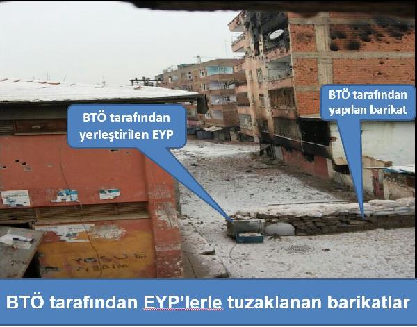 PKK'lılar terk ettikleri bölgedeki EYP'leri kasıtlı olarak patlattı, evler ve sokaklar kullanılamaz hale geldi
