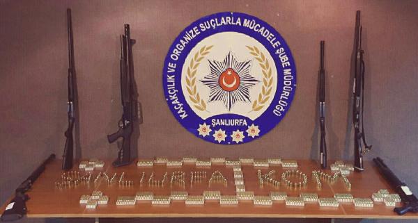 Şanlıurfa'da sahte evraklarla av tüfeği satışına 5 gözaltı