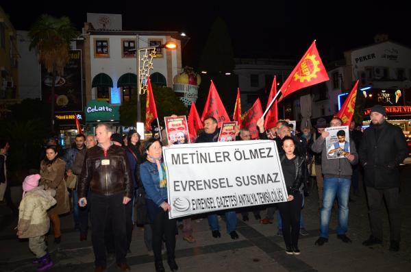 Metin Göktepe Antalya'da anıldı