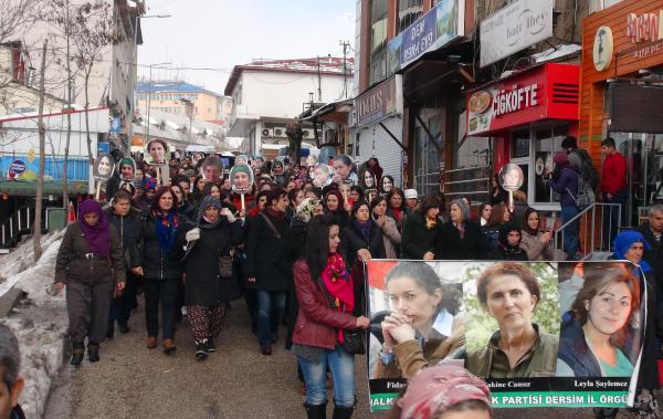 Paris'te 3 yıl önce öldürülen Sakine Cansız, Tunceli'de anıldı