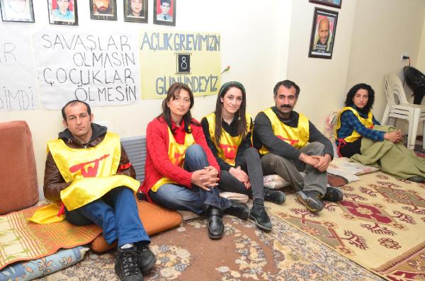 Açlık grevinde sekizinci gün