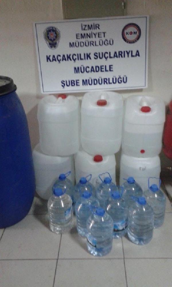 İzmir'de sahte rakı imalatçısı tutuklandı