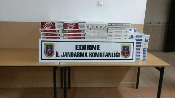 Edirne’de 5 bin 470 paket kaçak sigara ele geçti